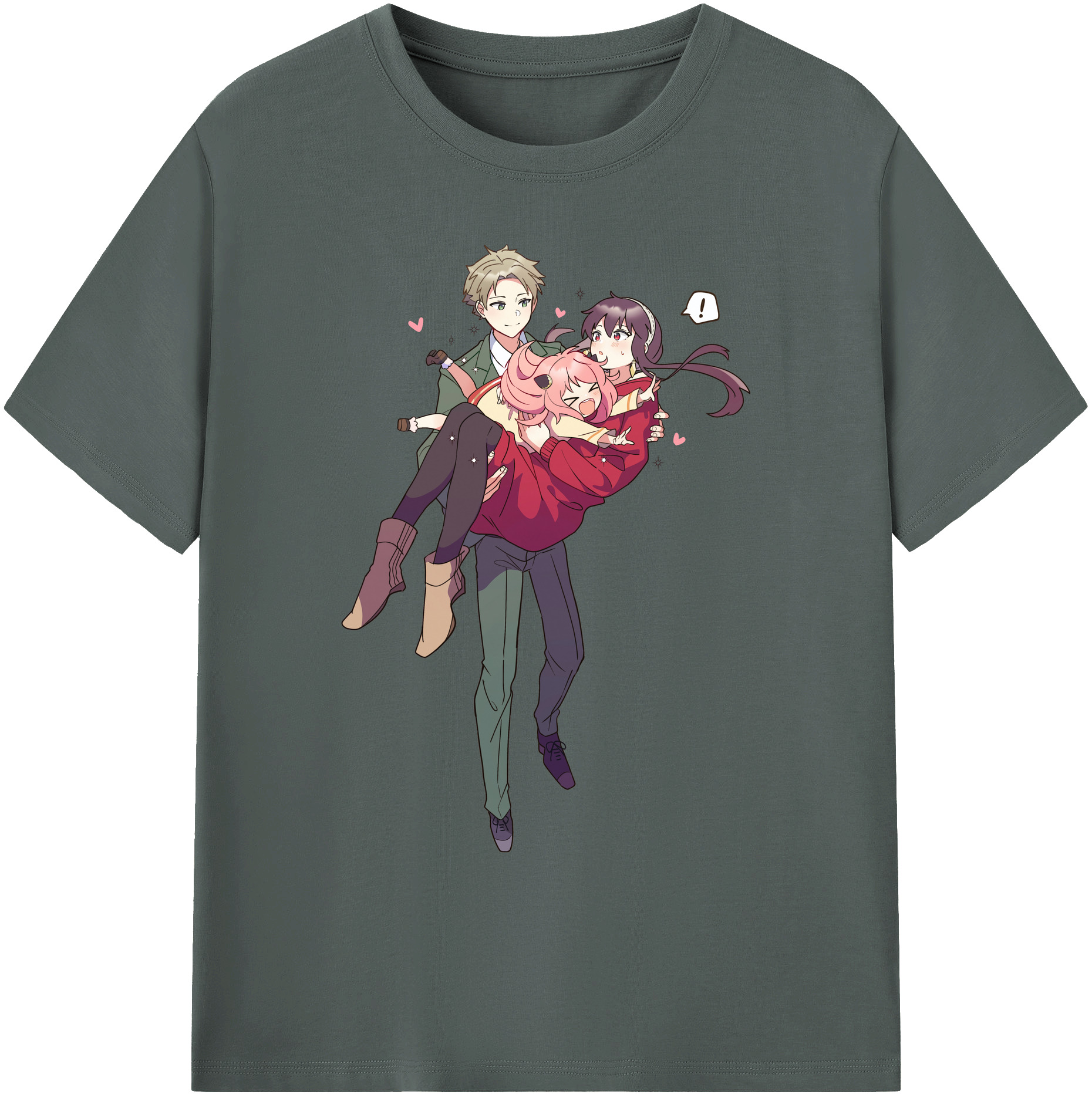 （画像用） SPY×FAMILY间谍家家酒 綿100％ メンズ半袖Tシャツ｜肌触りやわらか＆通気性